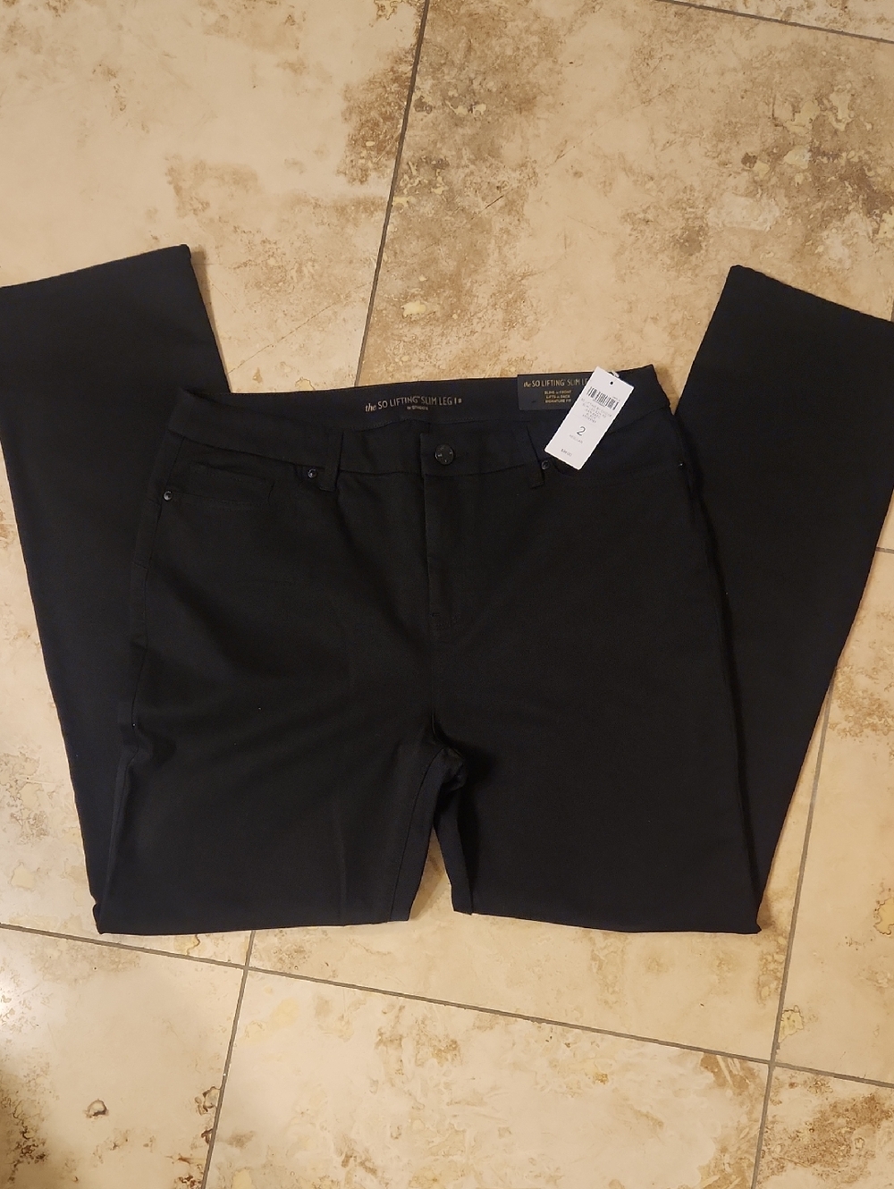 Chico's So Lifting Slim Leg Black Women’s Jeans-NWT